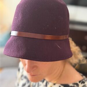 Bettina Italian Wool Purple Hat